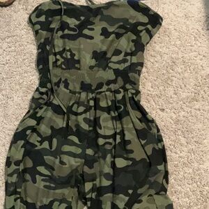 No Boundaries Camouflage Jumpsuit
